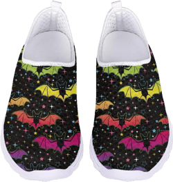 GIFTPUZZ Women's Athletic Walking Shoes Casual Mesh Comfort Work Sneakers 8 Halloween Animals