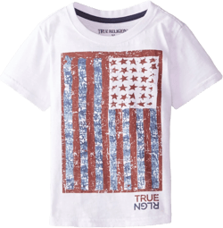 True Religion Boys' True Flag Tee Toddler Boys 3T White