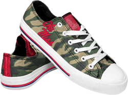 FOCO Ole Miss Womens Camo Low Top Canvas Shoe Size 9