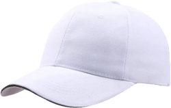 Andongnywell Men's and Women's Hat Peaked Baseball Golf Cap Breathable Outdoor Quick-Drying Sun Protection Hats One Size White