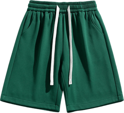 Men's Summer Athletic Shorts Casual Drawstring Running Sports Sweat Shorts with Pockets Army Green Medium