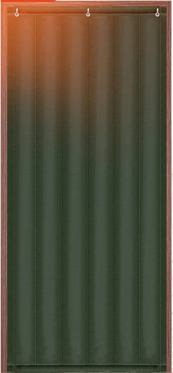 Thermal Insulated Door Curtain Thicken Cotton Curtain Winter Cold Insulation Home Living Room Windshield Partition Blackout Cloth Curtain Oxford Cloth Army Green 0.9*2.0m