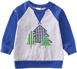 Christmas tree applique shirt