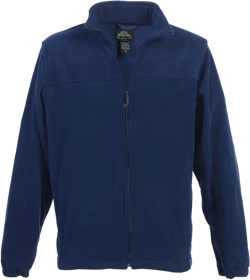 Gioberti Men's Full Zip Polar Fleece Jacket, Navy, XX-Large