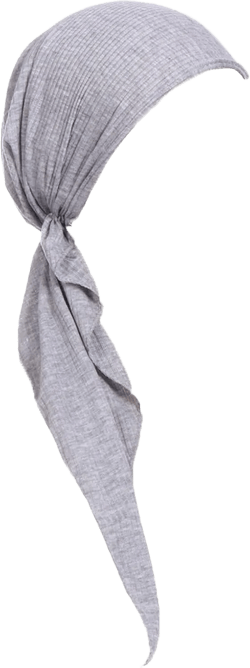 Lady Solid Color Hijab Cap Headscarf Hat Islam Muslim Turban Cap Pre-Tied (Grey, One Size)