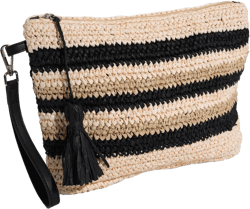 Striped Crochet Bikini Bag