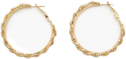 Rhinestone Hoop Earrings
