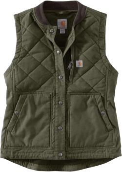 Carhartt Women's 104423 Women's Rugged Flex® Canvas Rib Collar Vest