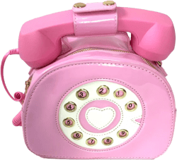 Fashion Culture Ring Me Retro Rotary Phone Crossbody Handset Works!, Bubble Gum Pink : Sports & Outdoors