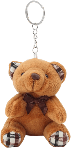 GK-O Cute Bear Animal Plush Doll Hanging Keychain Phone Pendant Bag Keyring Small 10CM