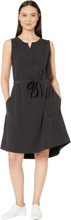 Royal Robbins Women's Spotless Traveler Tank Dress Large Jet Black