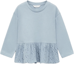 Floral hem T-shirt