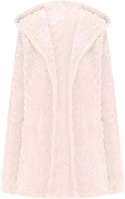 Fleece Lined Sweater Jacket Women Fluffy Sweater Coat Open Front Cardigan Jacket Winter Hooded Coats Warm Outerwear Small Pink