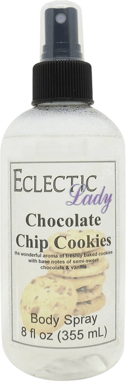 Eclectic Lady Chocolate Chip Cookies Body Spray, 8 ounces, Body Mist for Women with Clean, Light & Gentle Fragrance, Cologne with Soft, Subtle Aroma For Daily Use 8 Fl Oz (Pack of 1)
