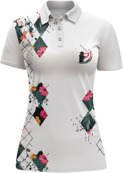 Funny Womens Golf Shirt Polo Shirt for Women White Golf Outfit Printed Gifts 2, 5X-Large, Aop-wpol-00591