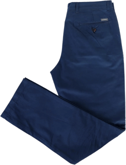100% Cotton Slim Fit Men's Chino Pants Comfortable and Durable Work Pants, Ideal for Office or Casual Wear 30W x 30L Navy
