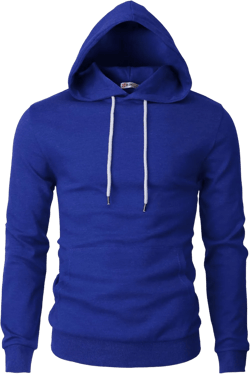 H2H Men's Pullover Hoodie Lightweight Long Sleeve with Kangaroo Pocket Slim Fit Basic Casual Sweatshirt Cmohol050-blue Medium