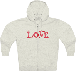 Love, Simply Premium Full Zip Hoodie