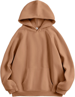 ANRABESS Women Hoodies Oversized Fleece Long Sleeve Comfy Casual Basic Pullover Sweatshirts 2025 Fall Outfits Y2K Clothes X-Large Light Brown