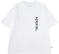 VERTICAL LOGO TEE - WHITE
