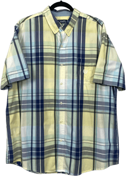 Polo Ralph Lauren Chaps Yellow Short Sleeve Button Shirt Size XL