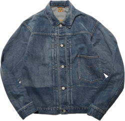 DENIM WORK JACKET FUTURE "WASHED BLUE"