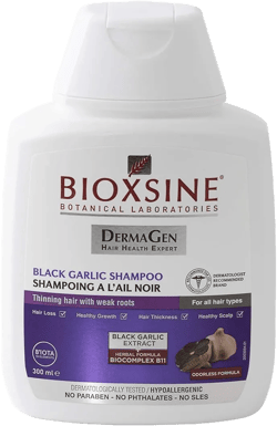 Herbal Shampoo with Black Garlic for Hair Growth and Healthy Hair - Odourless, For All Hair Types, Suitable for Women and Men, 300 ml