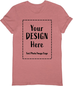 Custom Shirts for Men and Women,Customized Matching Graphic Tees Men, Personalized Custom Text Name Shirts 3X-Large Heather Mauve