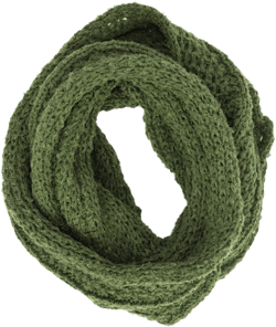 Solid Color Knit Infinity Scarf