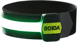 BOIDA LED Reflective Band 1pcs - High Visibility Gear for Running,Bike, Camping, Walking & Cycling | USB Rechargeable | Safer Than a Reflective Vest | Orange,Orange,Green,White FLUORESCENT-GREEN