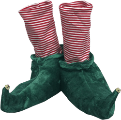 WISHPETS Holiday Elf Slippers Plush Bootie Toy 12" Women's/Men's