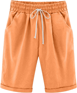 Rvidbe Workout Shorts Women's Novetly Print Stretchy Shorts Knee-Length Casual Bermuda Shorts Walking Hiking Shorts