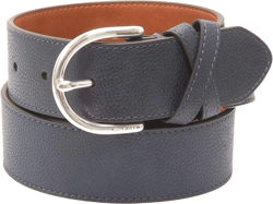 Tommy Hilfiger Women's Round Buckle Casual Cross Band Belt for Jeans, Trousers and Dresses Large Navy Cross Band