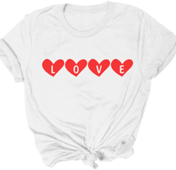 Hearts with Love Relaxed Fit T-Shirt - Adult Women