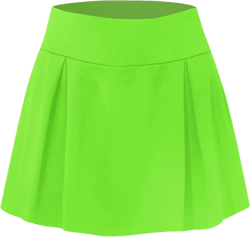 Womens Casual Solid Tennis Skirt Yoga Sport Active Skirt Shorts Skirt Pleated Denim Skirt Mint Green Small