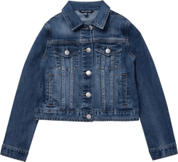 Calvin Klein Girls' Basic Jean Jacket, Stretch Denim with Button Closure, Casual Style: Clothing, Shoes & Jewelry