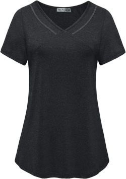 MISS FORTUNE Womens Fast Dry Yoga Tops Workout Clothes Medium 1-black
