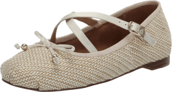 CIRCUS NY BY SAM EDELMAN Women's Zuri Ballet Flat 12 Vanilla Bean/Natural