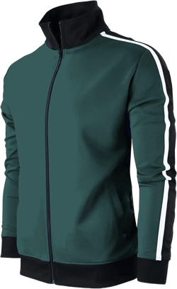SCREENSHOT Mens Hip Hop Premium Slim Fit Comfort Track Jacket - Athletic Fitness Fashion Urban Lifestyle Streetwear Top Medium S51706-green/Black