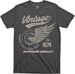 GunShowTees 51st Birthday Gift | 1974 Vintage Original Parts | Funny 80s Retro Inspired Graphic Tee Shirt, Medium, Dark Heather