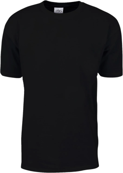 Shaka Wear Men's T Shirt – Max Heavyweight Cotton Short Sleeve Crew Neck Plain Tee Top Tshirts Regular Big Tall Size S-7XL 7X-Large Big Black