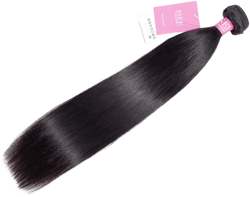 ISEE Hair 10A Straight Bundles Human Hair 1 Bundles 20 Inch 12A Brazilian Virgin Human Hair Bundles Straight Hair 100% Unprocessed Human Hair Natural Color, Black