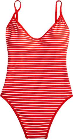 '90s One-piece Swimsuit In Reversible Print For Women