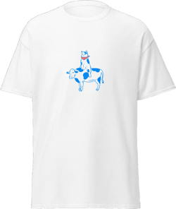 Unisex Milk Cow cat graphic tee,graphic printed T shirt