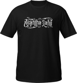 Acantha Lang Logo Black T-shirt
