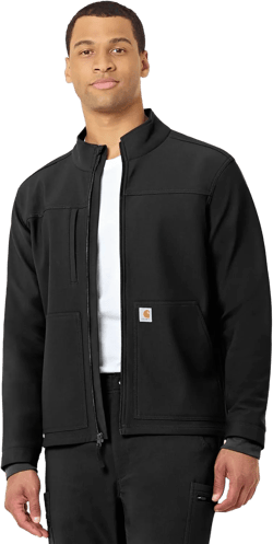 Carhartt Men's Rugged Flex Bonded Fleece Jacket Large Black