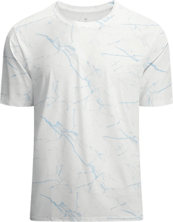 WARHORSEE Mesh Workout T Shirts for Men Breathable Quick Dry Athletic Moisture Wicking Short Sleeve Crew Neck Tees Men Whiteblue Large