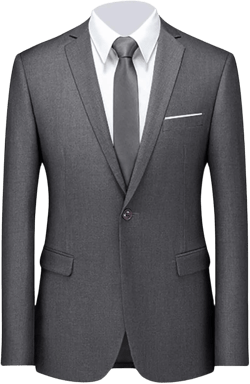 Men's Classic Slim Fit Daily Blazer One Button Lapel Slim Business Jacket Casual Formal Wedding Party Sport Coat 4X-Large Grey 1