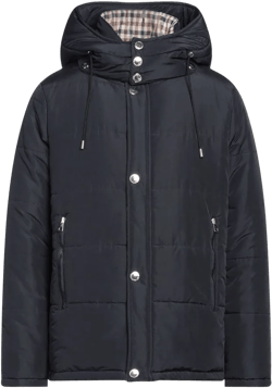 Elegant Blue Aquascutum Jacket with Removable Hood