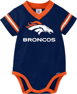 Gerber NFL Unisex Baby Nfl Team Jersey Onesie Bodysuit Denver Broncos 18 Months Team Color